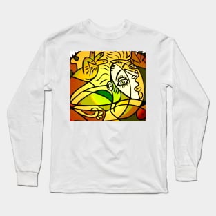 portrait cubism Long Sleeve T-Shirt